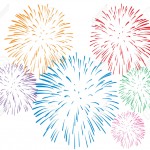8026852-colorful-fireworks-on-white-background-Stock-Vector